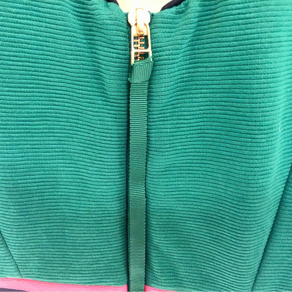 Boden dress size 6 US - gorgeous green with pink accent - Picture 4 of 7